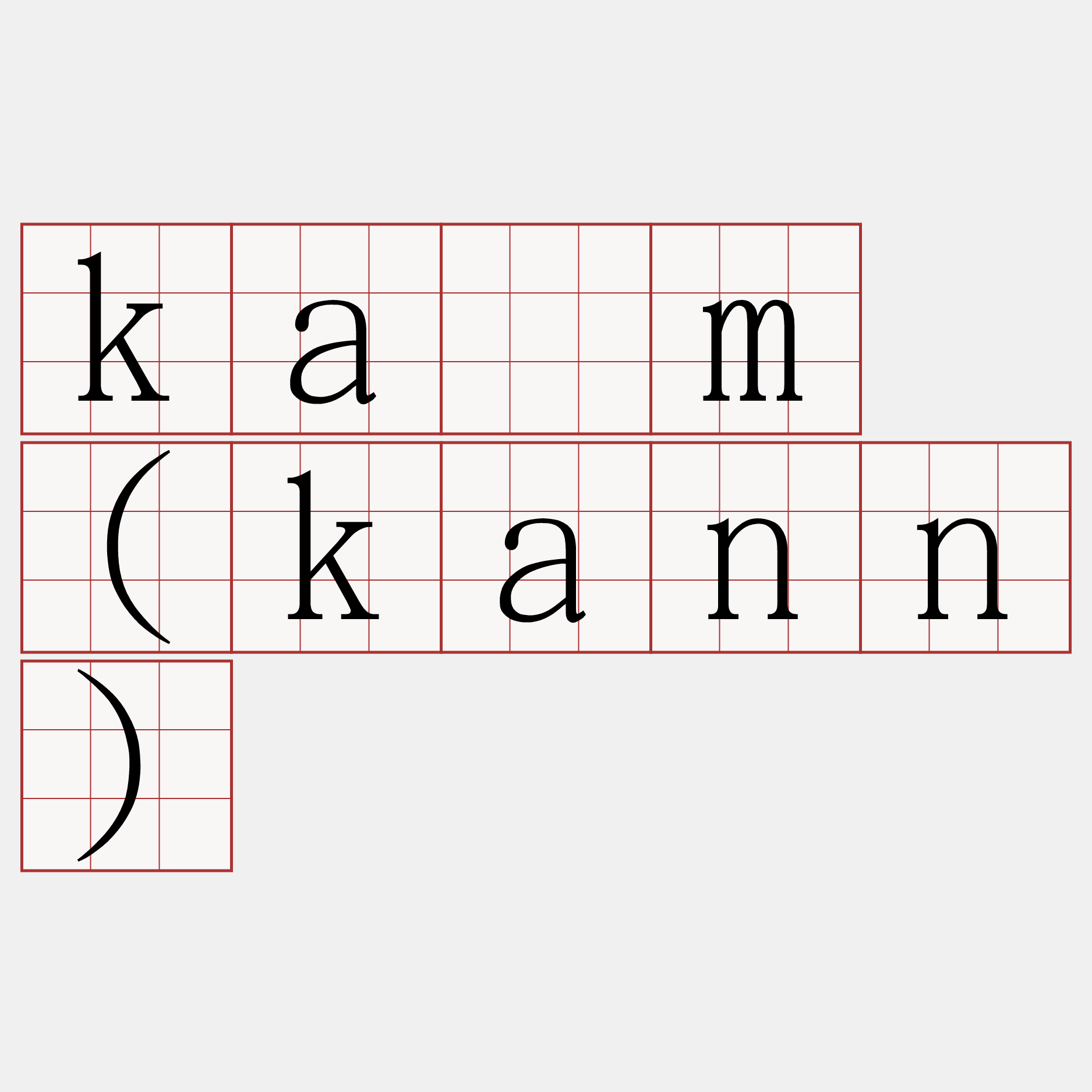 kám (kann)